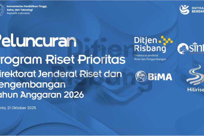 Program Riset Prioritas 2026 Diluncurkan, Anggaran 1,165 Triliun Siap Dikucurkan